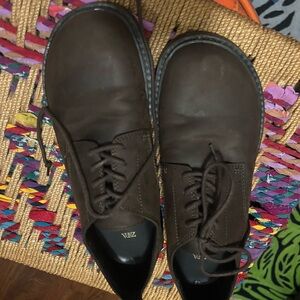 Zara brown Leather Shoes